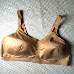 Playtex 3002 Nursing Bra Shaping Foam Wire Free Flex Fit 3XL Plus Size Tan Comfy